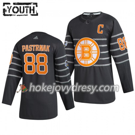 Dětské Hokejový Dres Boston Bruins David Pastrnak 88  Šedá Adidas 2020 NHL All-Star Authentic